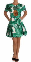 A-Line Banana Leaf Pineapple Crystal Dress 3