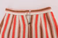 Multicolor Portofino Stripes Cotton Midi Skirt 3