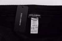 Black Gray Wool Casual Trousers Stripe Pants 5