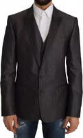 Gray MARTINI 2 Piece Vest Coat Blazer 1