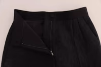 Black Floral Brocade High Waist Pants 2