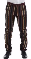Multicolor Striped Runway 3 Piece Slim Fit Vest Suit 4