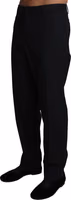 Black Wool Stretch Dress Trousers Pants 1