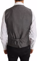 Brown Wool Silk Waistcoat Vest 1