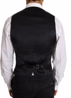 Gray Wool Double Breasted Waistcoat Vest 1