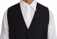 Gray Wool Silk Waistcoat Vest 3