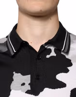 Multicolor Camouflage Collared Polo T-shirt 4