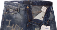 Blue Wash Torn Cotton Straight Fit Jeans 3