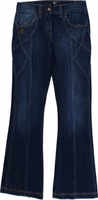 Blue Cotton Stretch Low Waist Jeans 1