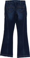 Blue Cotton Stretch Low Waist Jeans 2