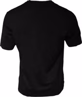 Black Cotton Crew Neck Short Sleeves T-shirt 2