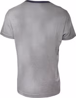 Gray Logo Print Cotton Crew Neck T-shirt 3