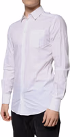 White Cotton Long Sleeves GOLD Dress Shirt 2