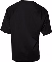 Black Logo Print Cotton Crew Neck T-shirt 4