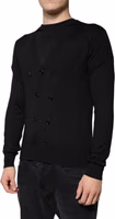 Black Cashmere Button Down Cardigan Sweater 2
