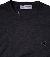 Dark Gray DG Logo Crew Neck Pullover Sweater 3
