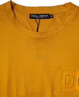 Dark Yellow Logo Crew Neck Short Sleeves T-shirt 3