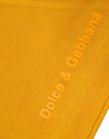 Dark Yellow Logo Crew Neck Short Sleeves T-shirt 4