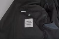 Gray Cotton Single Breasted Formal Blazer 1