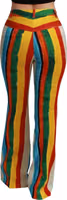 Multicolor Flared Riga Pittorica Pants 1