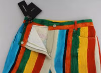 Multicolor Flared Riga Pittorica Pants 3