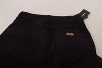 Black Cotton Stretch Skinny Denim Jeans 1