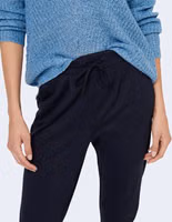 Blue Viscose Casual Pants 4
