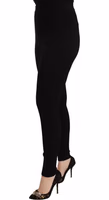 Black High Waist Stretch Pants Tights 1