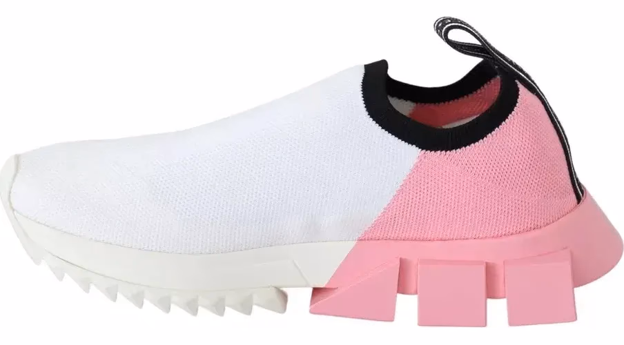 Pink White Logo Sorrento Sneakers Shoes