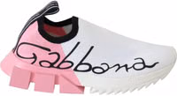 Pink White Logo Sorrento Sneakers Shoes 3