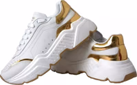 White Gold DAYMASTER Leather Sneakers Men Shoes 2