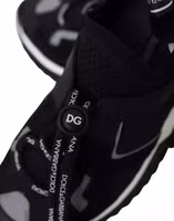 Black White Logo Sorrento Mens Sneakers Shoes 4