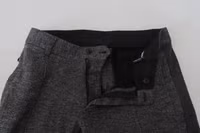 Gray Chevron Viscose Skinny Pants 2