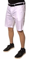 White Chinos Cotton Stretch Casual Shorts 2