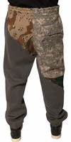 Multicolor Patchwork Cotton Jogger Sweatpants Pants 3