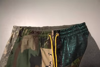 Multicolor Patchwork Cotton Jogger Sweatpants Pants 5