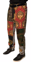 Multicolor Patchwork Men Dress Pants 2