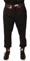 Black Camouflage Wool Jogger Sweatpants Pants 1