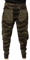 Green Cotton Jogger Cargo Pants 3