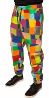 Multicolor Cotton Patchwork Men Cargo Pants 2