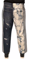 Multicolor Patchwork Cotton Straight Men Denim Jeans 3