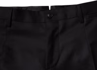 Black Wool Tapered Formal Dress Pants 4