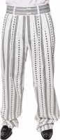 White Straight Formal Dress Pants 1
