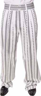 White Straight Formal Dress Pants