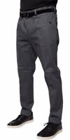 Gray Tapered Formal Dress Pants 2