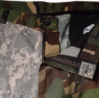 Multicolor Patchwork Camouflage Cargo Pants 4