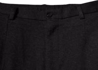 Black Viscose Cargo Men Casual Pants 4