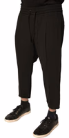 Black Wool Jogger Jogging Pants 2