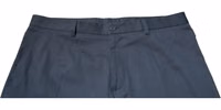 Blue Cotton Men Skinny Dress Pants 4