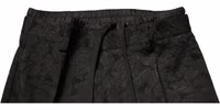 Black Brocade Polyester Skinny Men Dress Pants 4